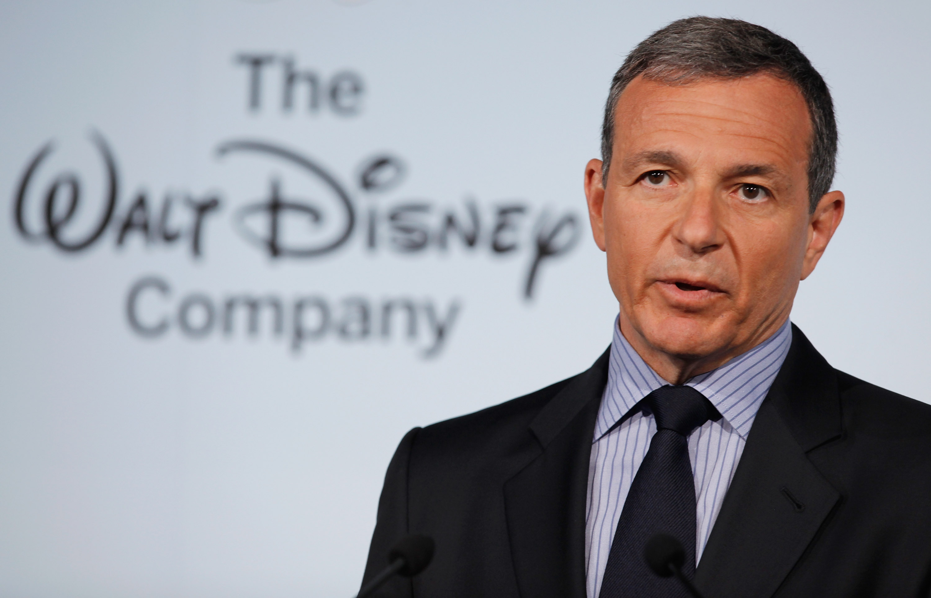 Michelle Obama And Disney CEO Robert Iger Hold News Conference On Disney's Nutritional Guidelines